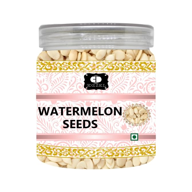 EDZZEL Natural Watermelon Seeds Traditional Premium Quality Indian Origin (Pack of 1) 250 Gm