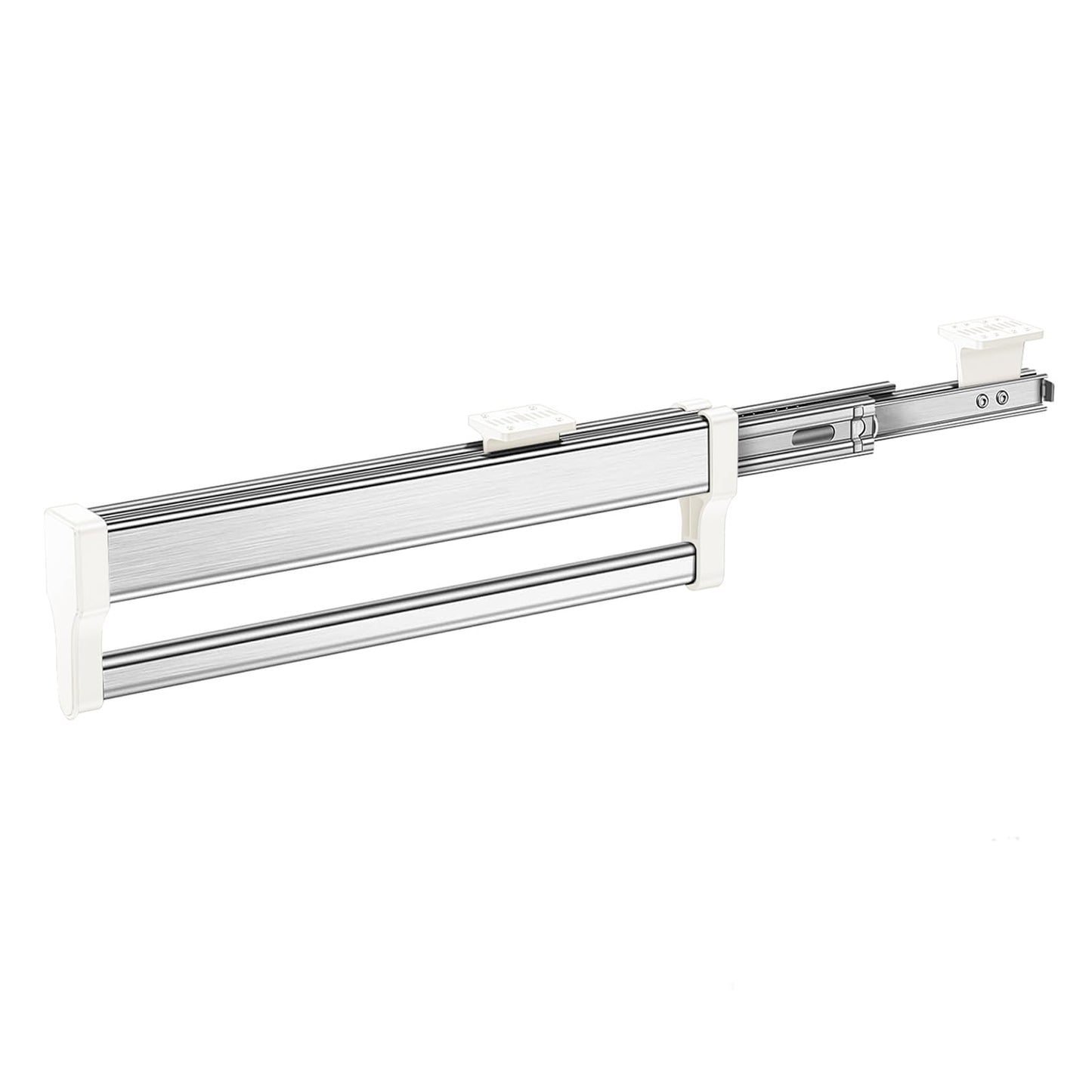MAFAGE Pull Out Clothes Hanger Rod Adjustable Wardrobe Clothing Rail Hanger Rack Bar (347mm)