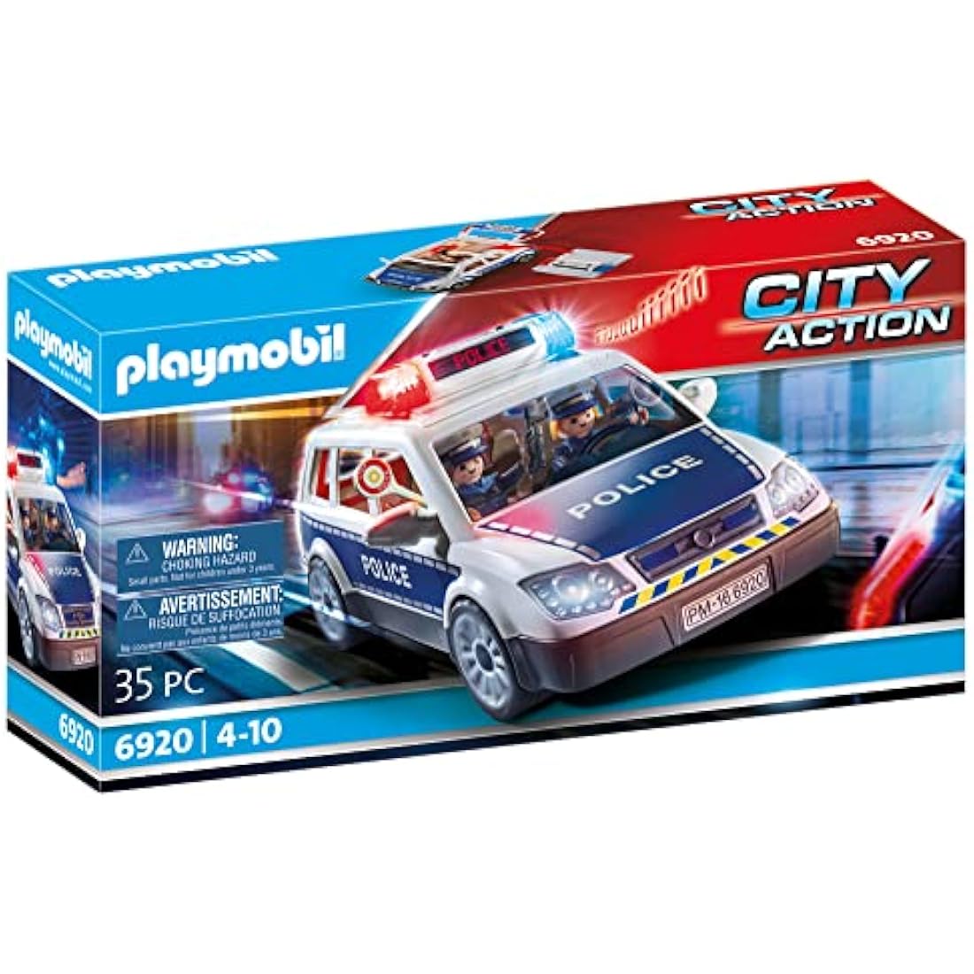 Playmobil 6920 City Action Police Squad Car with Lights and Sound