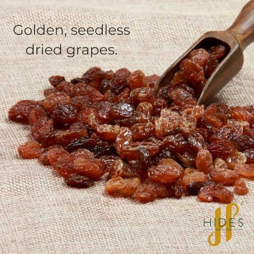 Hides Fine Foods - Sultanas 1kg - GMO Free - Suitable for Vegetarians - Baking - Desserts - Cakes - Cookies - Tart - Mince Pies - Breakfast - Granola