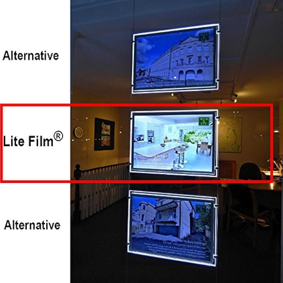 RTL49 - A4 x 50 Sheets of Back Lite Film for Any Inkjet & Laser Printers or Laser Copiers. Back lit Paper Sheet for LED Pocket Displays or LED Lightboxes. Backlit Film for LED Window Displays.