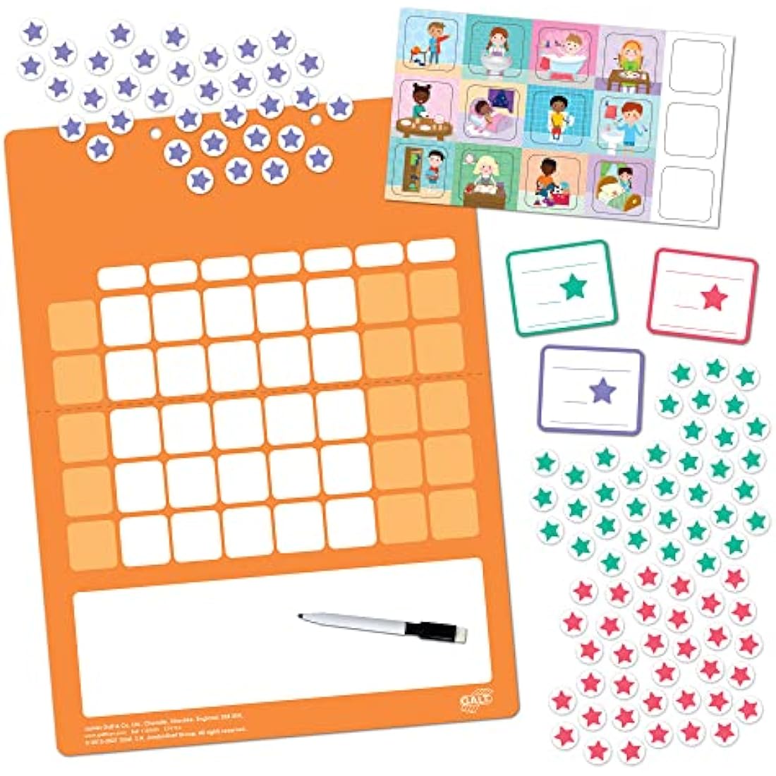 Galt 1105605 Toys Reward Chart, Encourage Good Behaviour And Habits, Ages 3 Years Plus, Multicolored