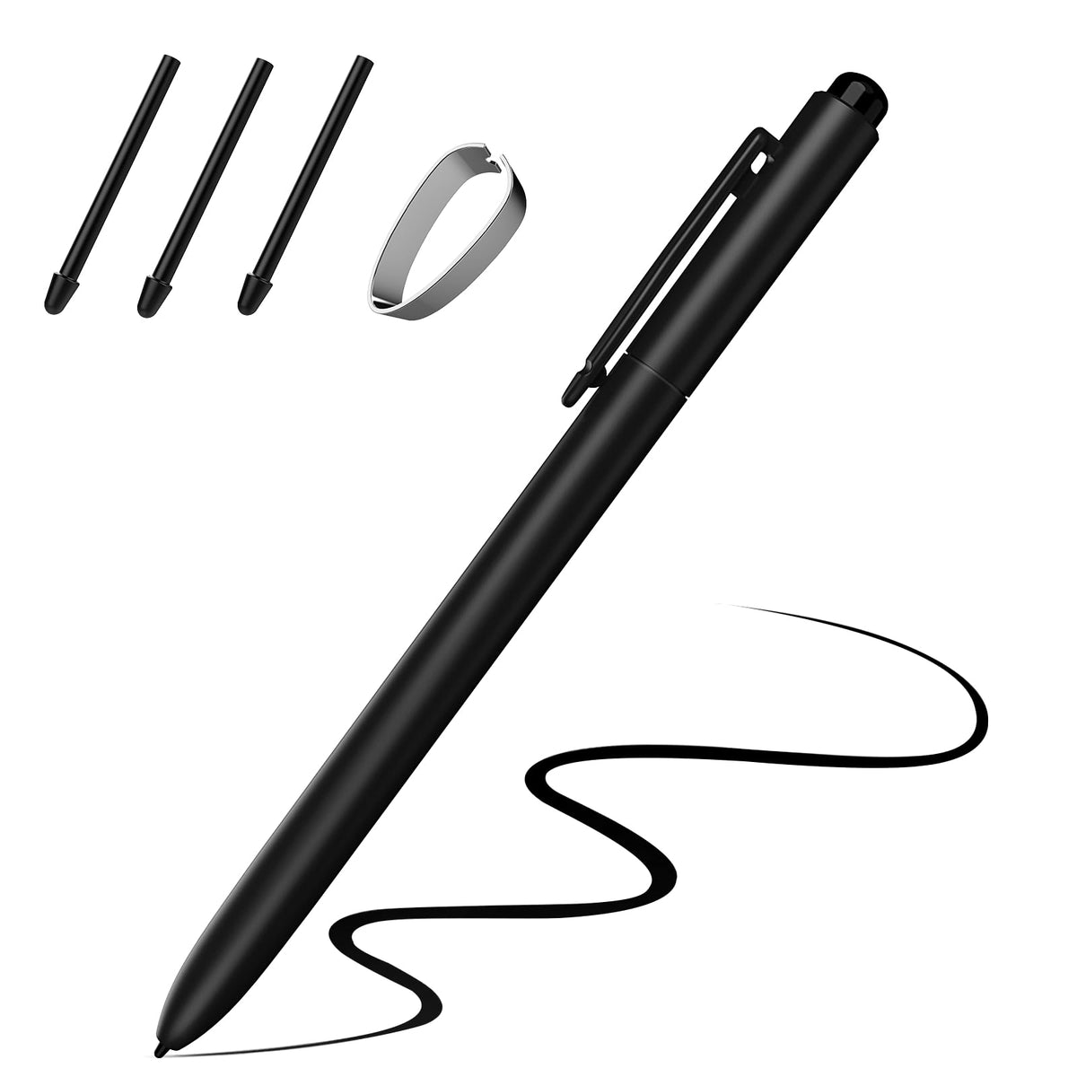 TiMOVO EMR Stylus Pen Compatible with Remarkable 2, Digital Stylus for Remarkable with Eraser, Tilt, 4096 Sensitivity, Palm Rejection, Pen for Marker