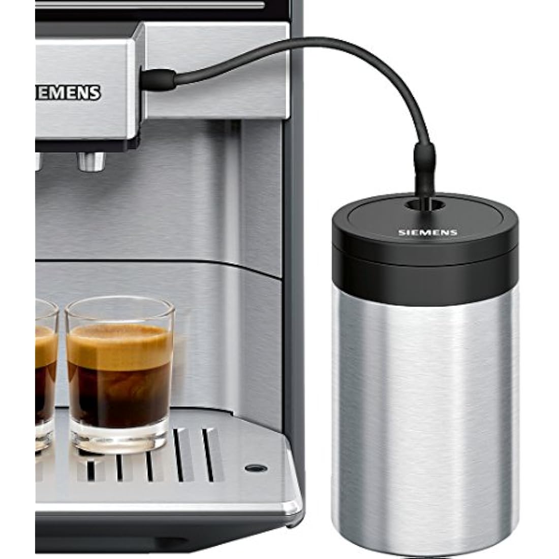 Siemens insulated milk container TZ80009N, FreshLock lid, space-saving, 0.5 L, stainless steel