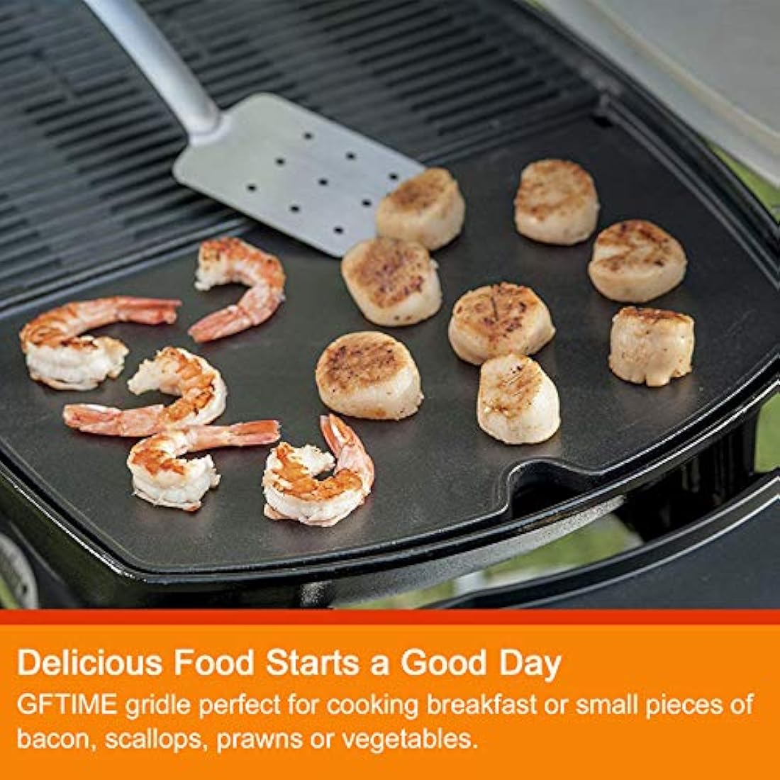 GFTIME 6559 38.9 X 27.5CM Grill Griddle Replacement Part for Weber Q200, Q2000 Series Grills, Cast Iron Grill Plate for Weber Q200, Q220, Q240, Q260, Q2000, Q2200, Q2400, Grill Spare Parts 1 Pack