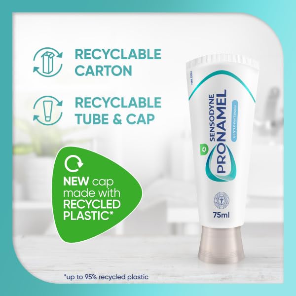 Sensodyne Pronamel Toothpaste Enamel Care, Gentle Whitening Toothpaste, Mint Flavour, 75ml