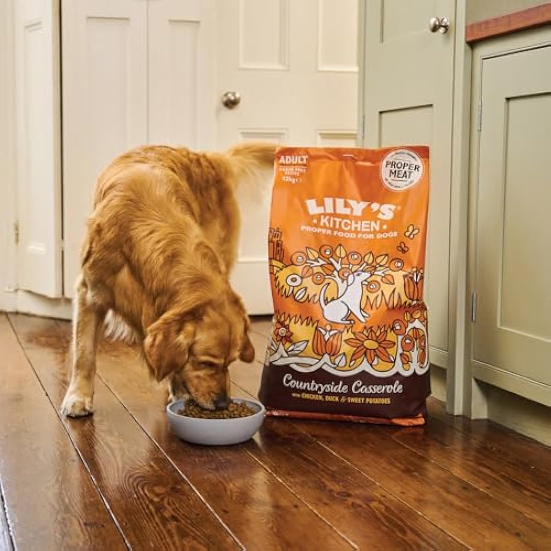 Lily's Kitchen Natural Adult Dry Dog Food Chicken & Duck Grain-Free Recipe 4 x 1kg