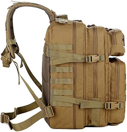 QT&QY 45L Military Tactical Backpacks Molle Army Assault Pack 3 Day Bug Out Bag Hiking Treeking Camouflage Hunting Rucksack