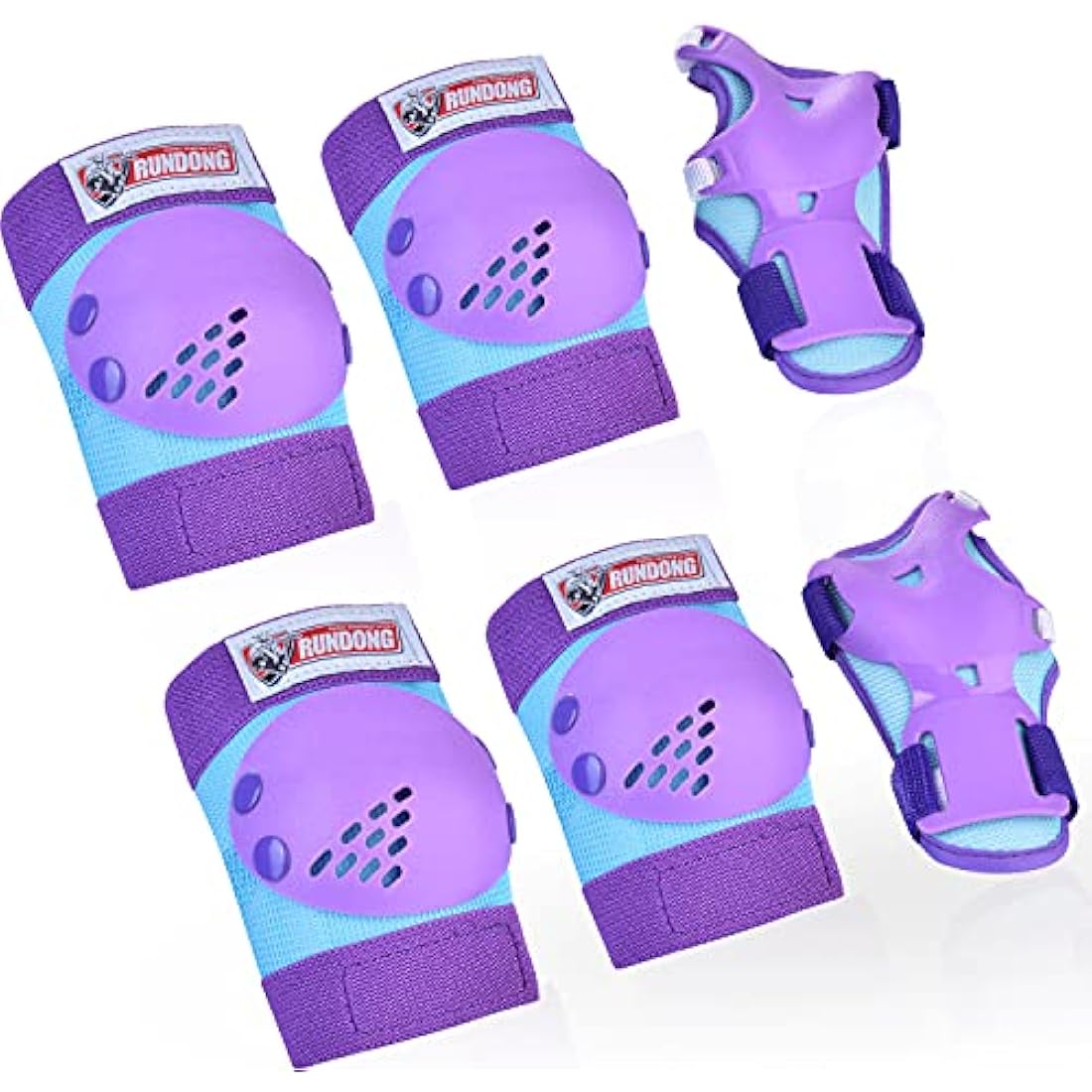 Youth/Kids Knee Pads Elbow Pad Wrist Guards Protective Gear Set for 3-15 Years Child Roller Skates Skateboard Inline Rollerblading Cycling BMX Bike Skating Scooter Riding and Other Outdoor Sports