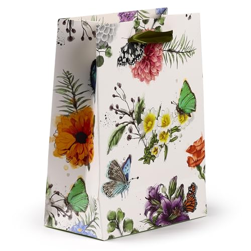 Puckator Gift Bag - Butterflies - Meadows - Medium 23 cm
