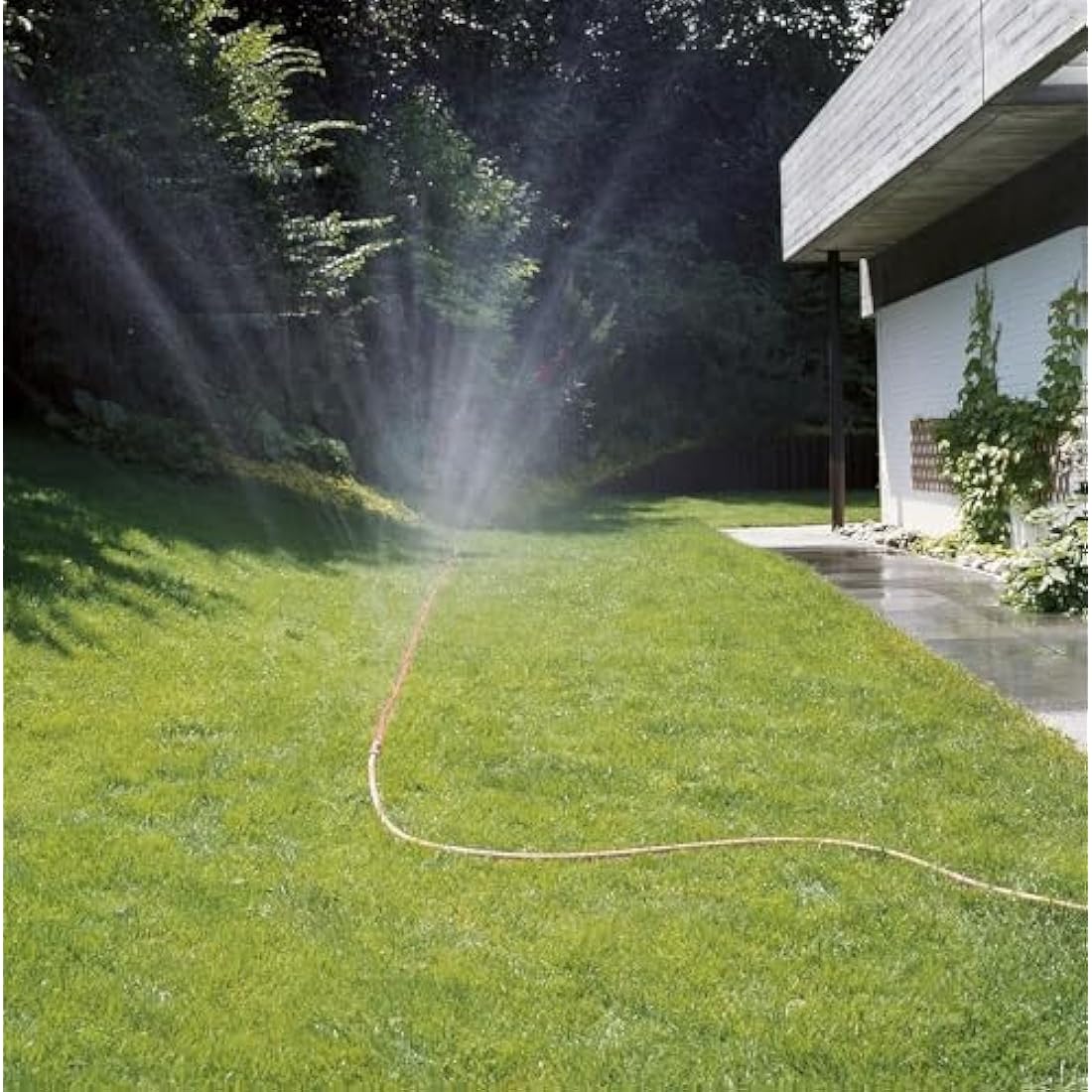 Gardena Hose Sprinkler: Sprayer for Narrow beds and Zones, Plant-Friendly fine Spray Mist, Suitable for Many Gardena Connections, Length Adjustment Possible, 15m, Orange (996-20)