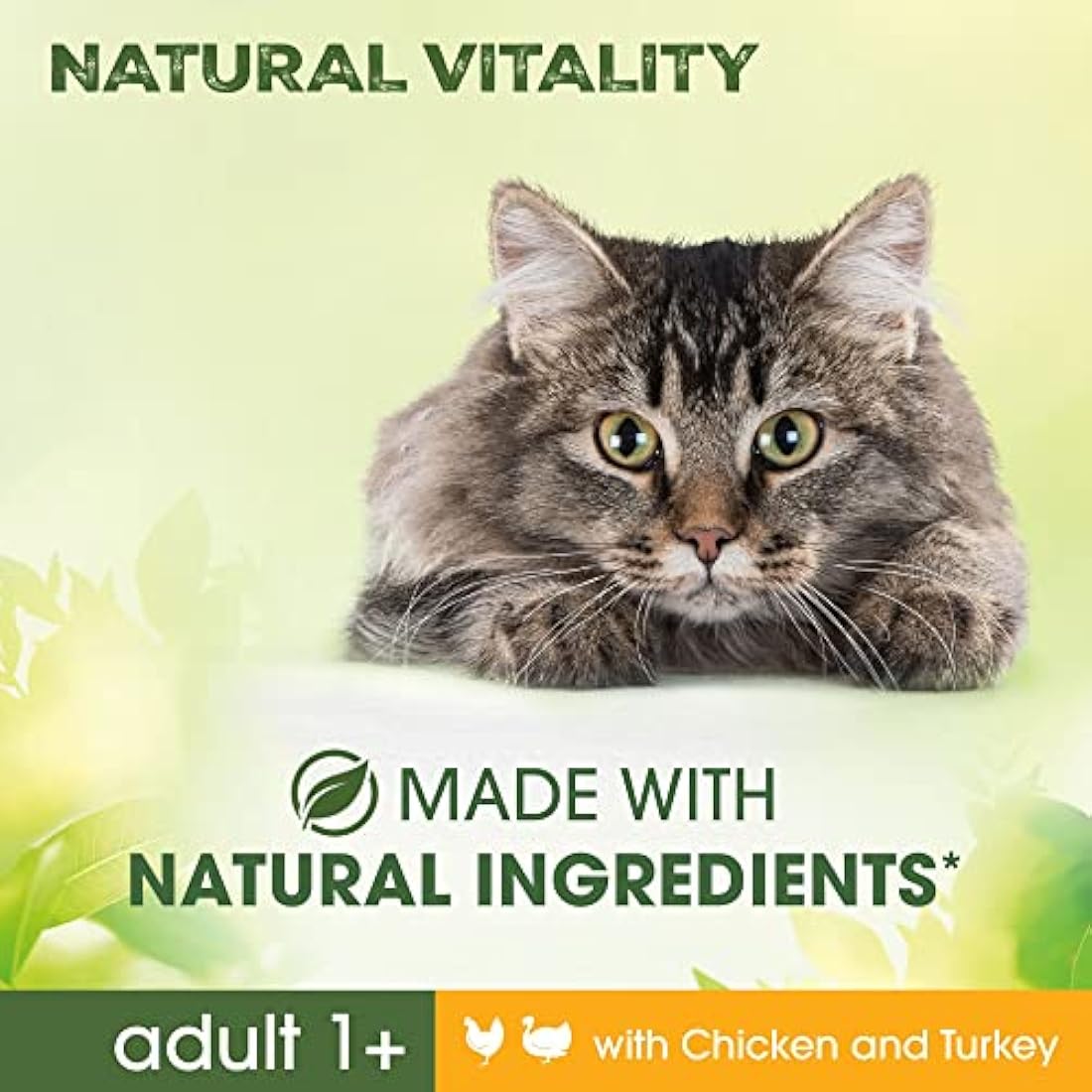 Perfect Fit Natural Vitality Dry Cat Food Adult 1+ - Complete Dry Food for Adult Cats from 1 Year Old, Rich in Chicken and Turkey – 6 kg (Pack of 1)