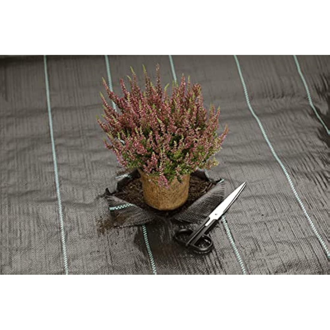 GardenMate 2m x 10m sheet woven weed control fabric - UV stabilised 100gsm landscape ground cover membrane