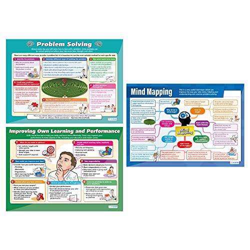 Daydream Education Functional Skills Life Skills Posters - Set of 10 - Gloss Paper - 850mm x 594mm (A1) - Functional Skills Classroom Charts