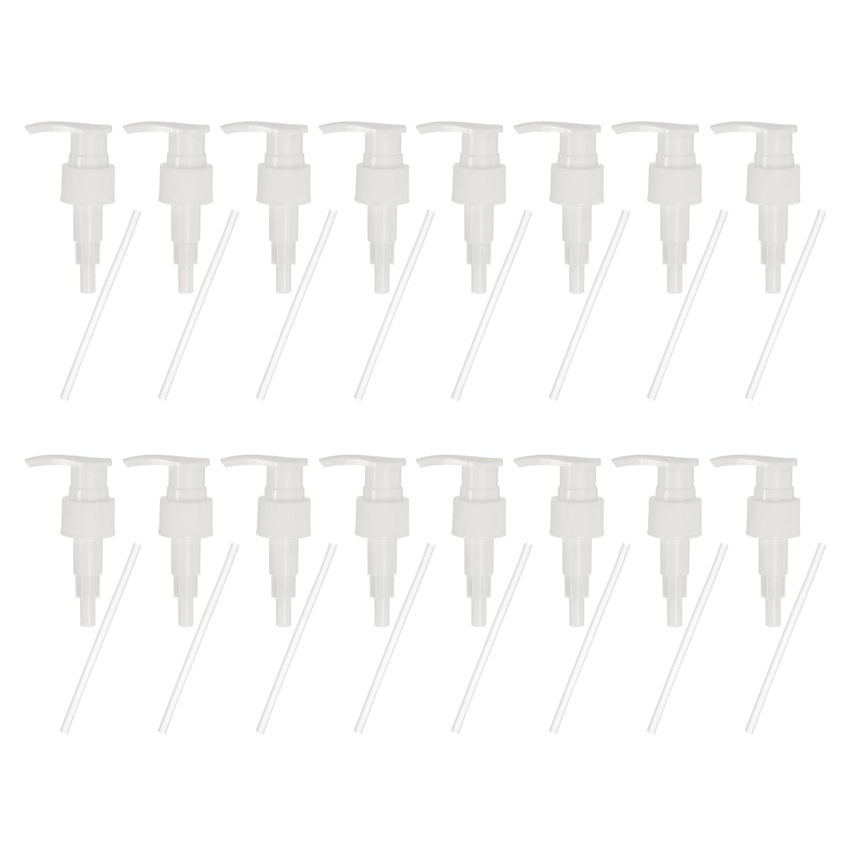 sourcing map 16 Pcs Soap Dispenser Pump Heads Soap Dispensers Top Pumps Replacement Switch Pumphead for Standard 24/410 Neck Size Lotion Shampoo