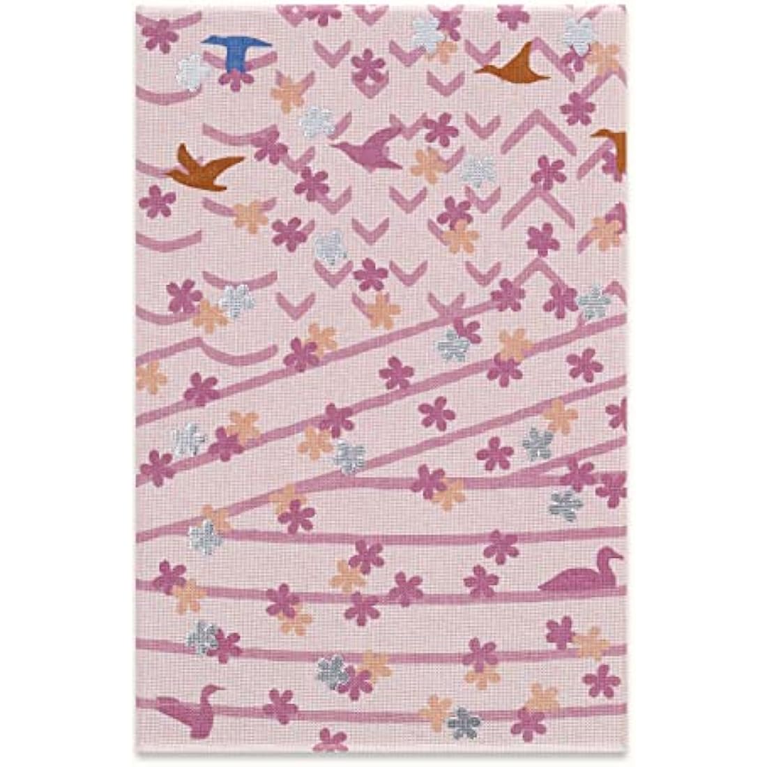 Moleskine Sakura Notebook Set, Set with Two Limited Edition Notebooks, Sakura Notebook, Lined Layout and Blank Pages, Fabric Hard Cover, Dimensions Large 13 x 21, Dark Pink Colour