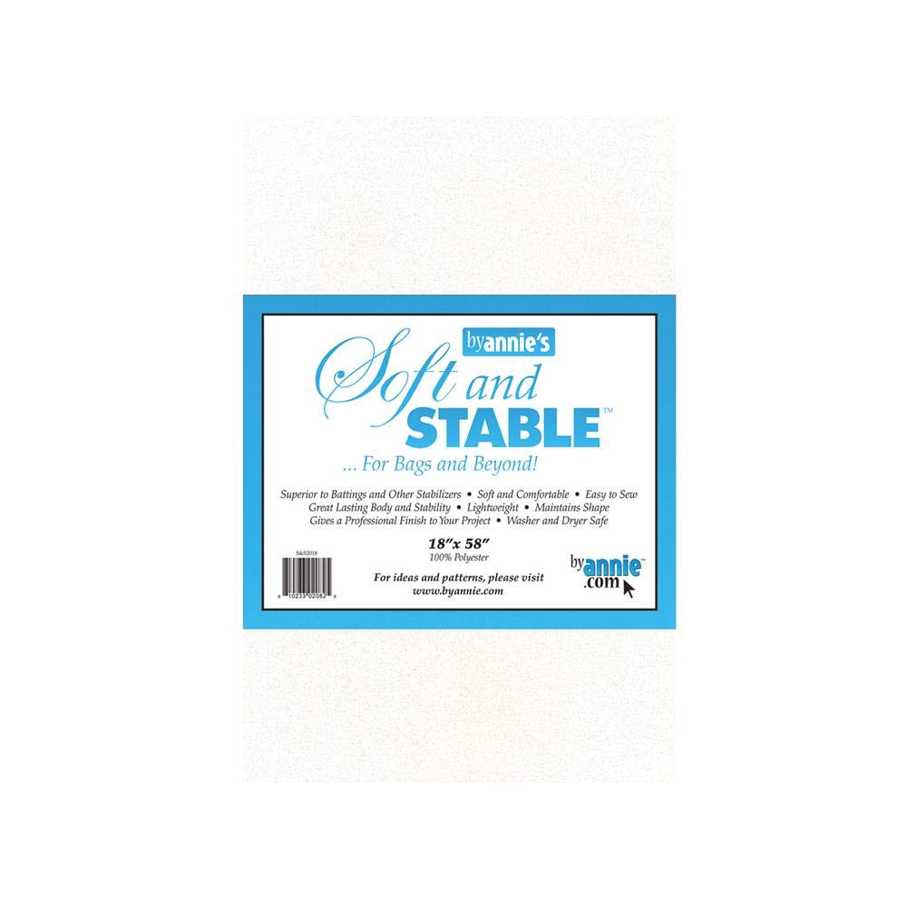 By Annie ByAnnie's Soft and Stable-White 18 x 58-inch, Other, Multicoloured, 2.54 x 38.1 x 21.59 cm