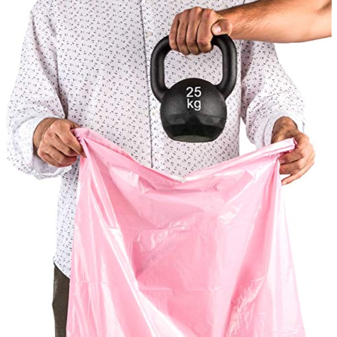 Relevo 30 Litre Scented Bin Liners – Pink Bin Bags. Made from 100% Recycled Material. Dimensions: 55 cm x 60 cm. Includes 45 units.