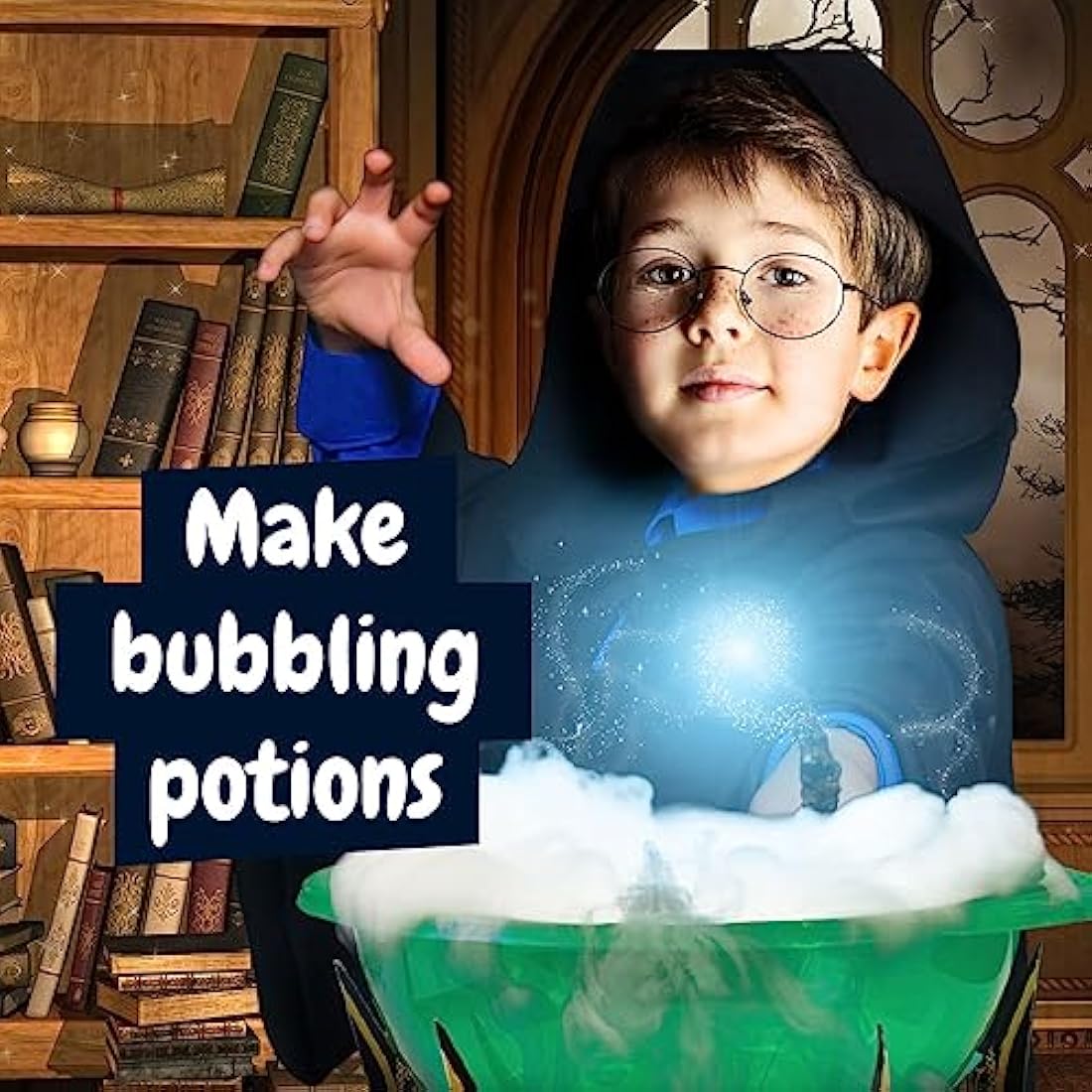 Science4you Wizard Science for Kids 8+ Years - Magic Set with 19 Activities: Make a Crystal Ball and use your Magic Props, Wizard Game with Magic Wand - Educational Science Kits for Kids 8+ Years