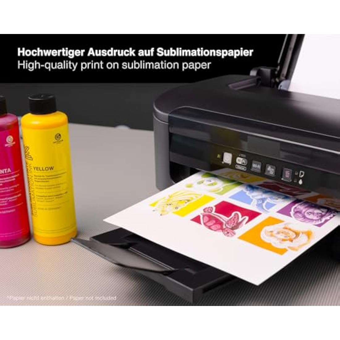 Octopus 4x 500 ml Sublimation ink compatible for Epson, Brother, Roland, Mimaki, Mutoh, CMYK