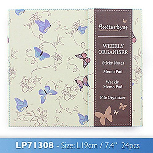 flutterbyes weekly organiser one supplied