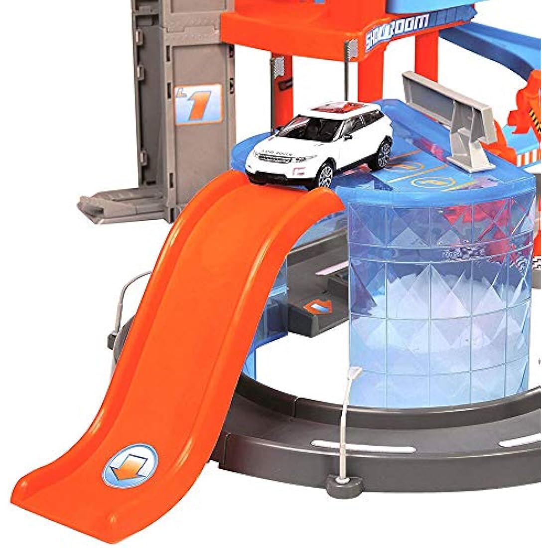 Bburago B18-30031 1:43 Street FIRE MEGA Dealer Showroom Garage, Assorted Colours, Scale,18-30031