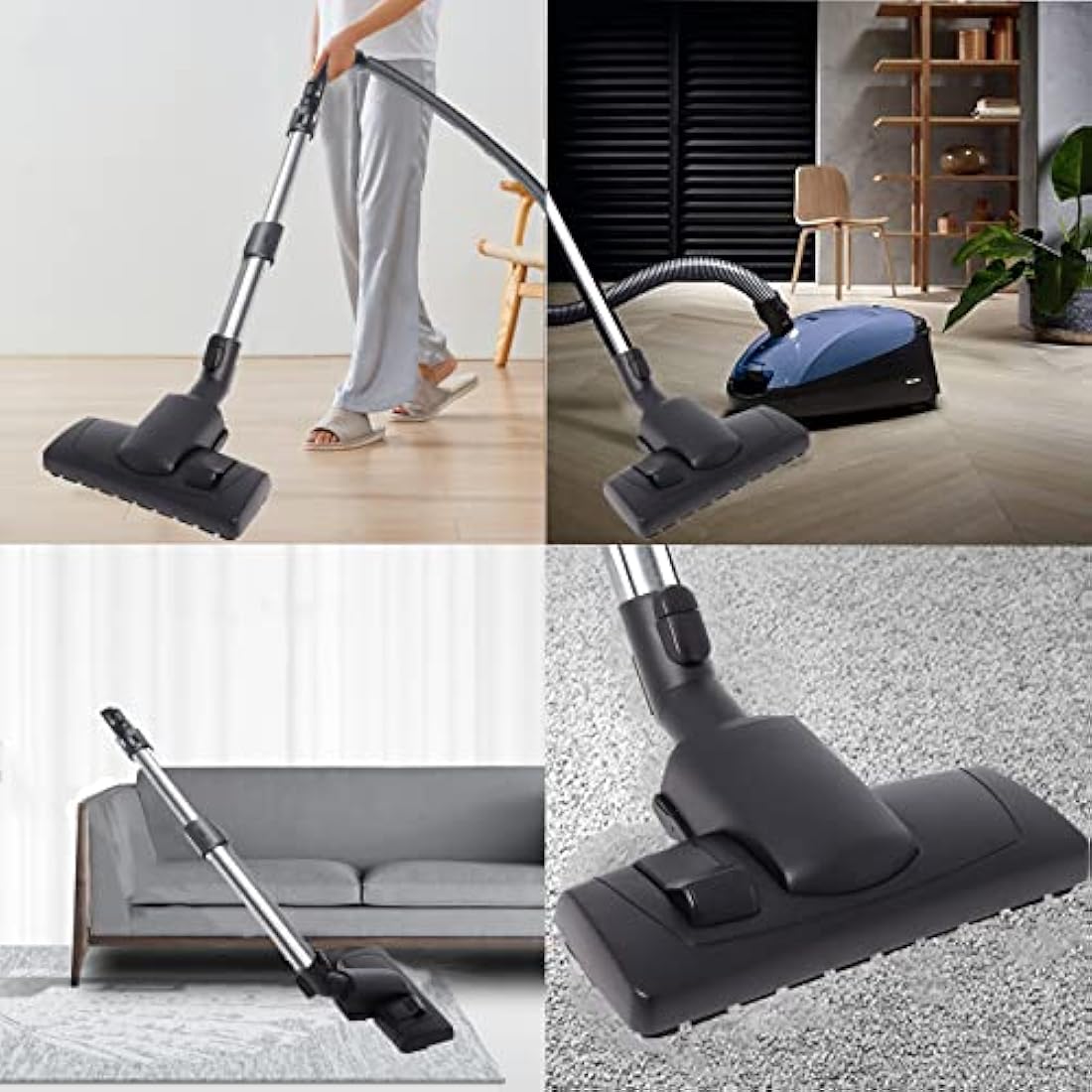 Poweka Floor Head Brush Compatible with Miele Vacuum Cleaner 35 mm Head Replacement for S1 S2 S4 S5 S6 S8 Vacuum Cleaner Floorhead