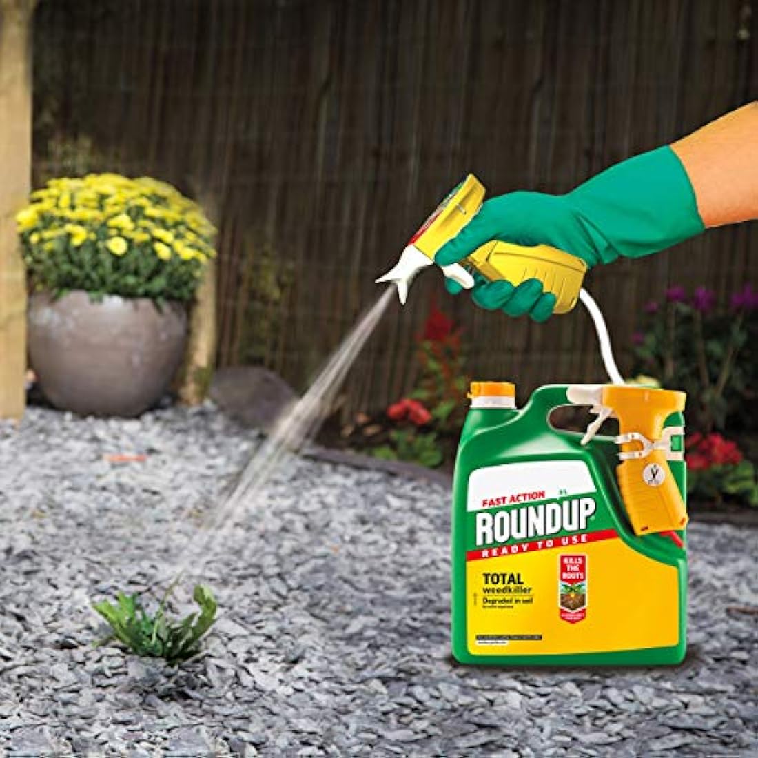 Roundup Fast Action Weedkiller, Ready to Use, Manual Spray, 3 Litre