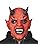 Zadin Algol Devil Mask - Latex Headgear for Halloween Fright Decoration - Demon Face Mask