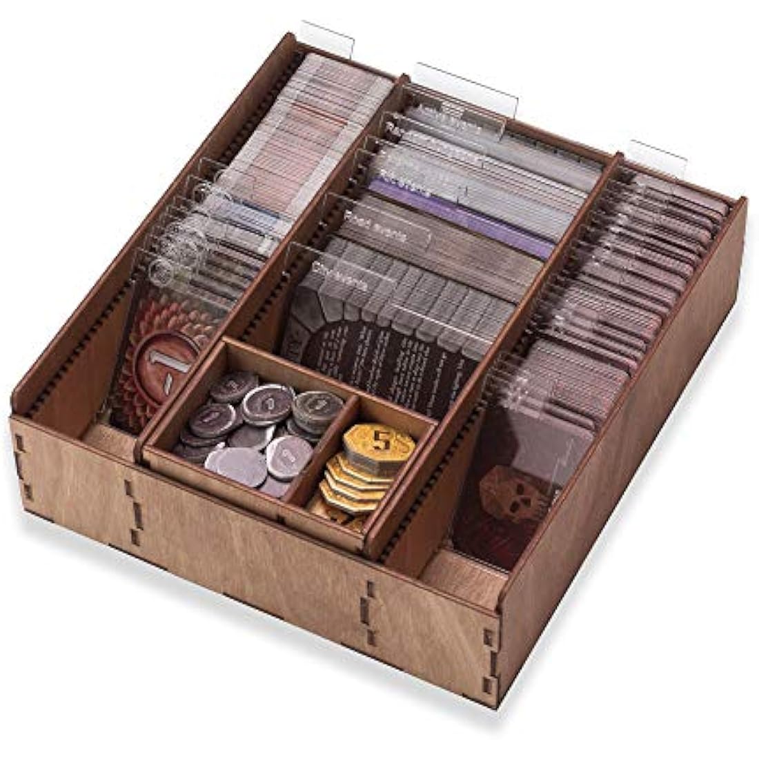 SMONEX Wooden Organizer and Four Player Boards Compatible with Gloomhaven Board Game - Box Suitable for Storage All Gloomhaven Expansions - Insert and Storage