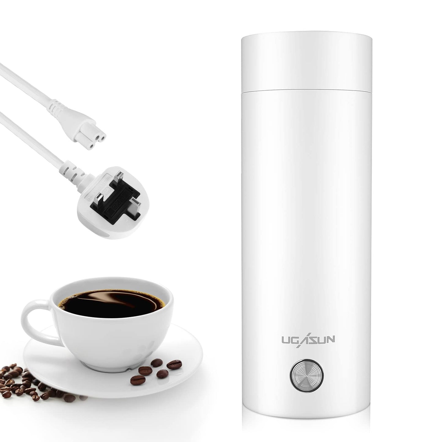 Travel Kettle, ONEVER 400ML Portable Travel Electric Kettle, 3 in 1 Mini Electric Kettle Hot Water Boiler Automatic Shut off Travel Tea Kettle for