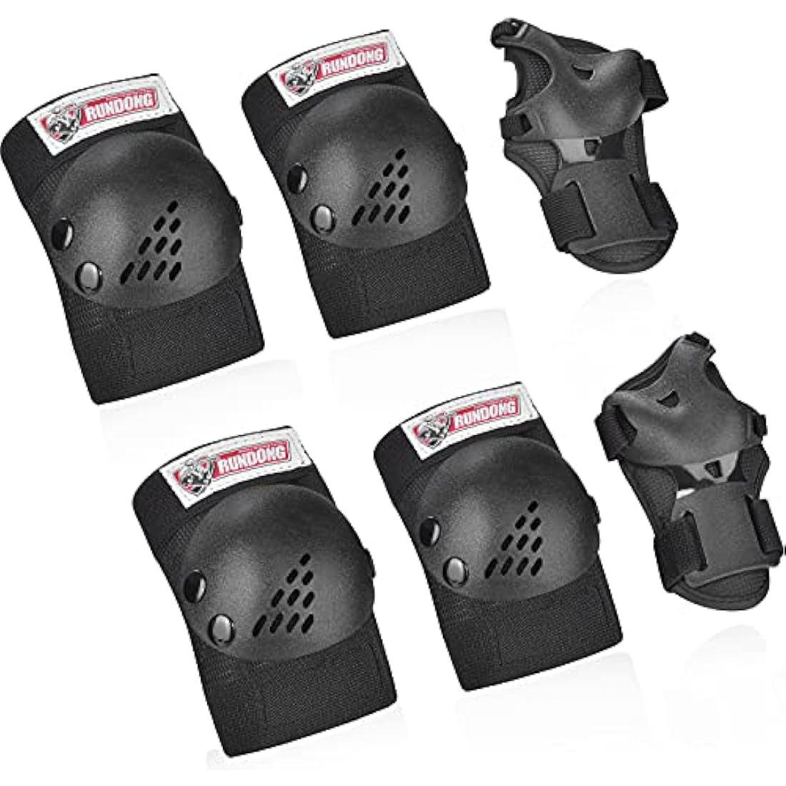 Youth/Kids Knee Pads Elbow Pad Wrist Guards Protective Gear Set for 3-15 Years Child Roller Skates Skateboard Inline Rollerblading Cycling BMX Bike Skating Scooter Riding and Other Outdoor Sports