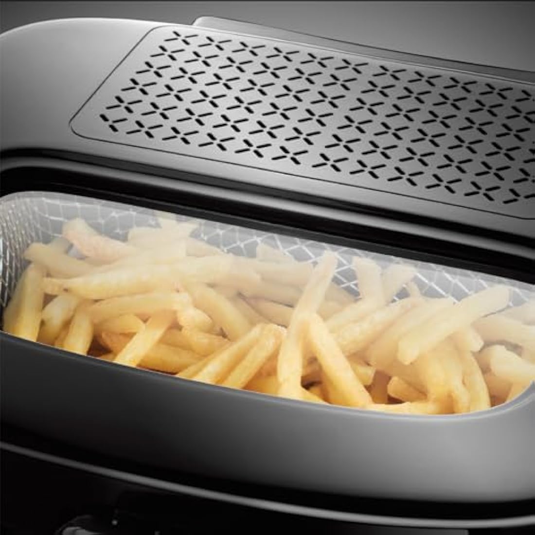 Russell Hobbs Electric Deep Fat Fryer, 2.5L capacity/can cook 1kg food, Carbon odour filter, Large observation window, Non-stick coated pan, Adjustable thermostat, Handle lift system, 1800W, 24570