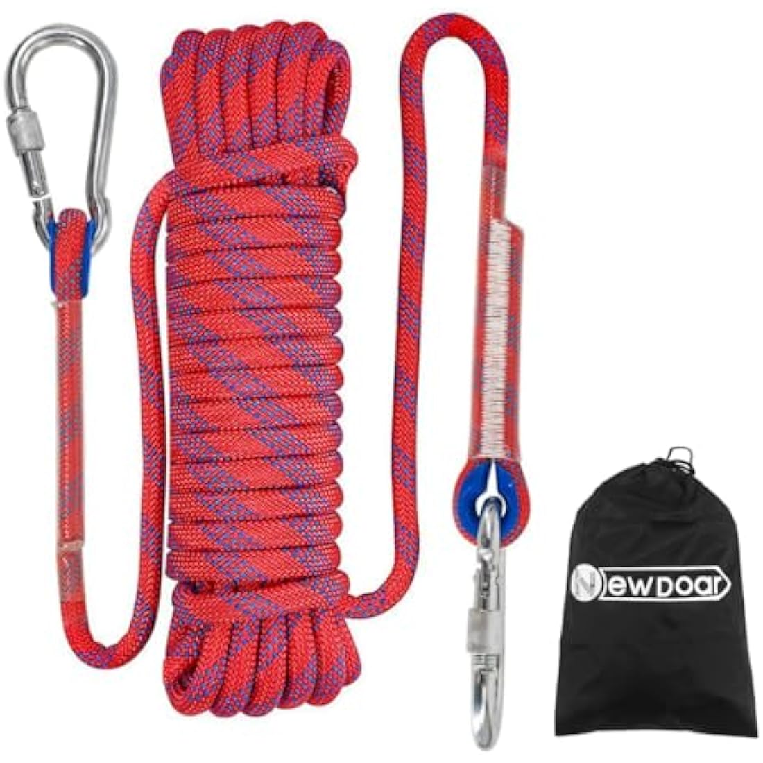 NewDoar 12KN Marine Floating Rope 10mm(3/8in) Accessory Cord Equipment 33FT(10M) 66FT(20M) 98FT(30M) Escape Rope for Boating, Camping, Anchoring, Fishing,Tent Canopy-Red/30M