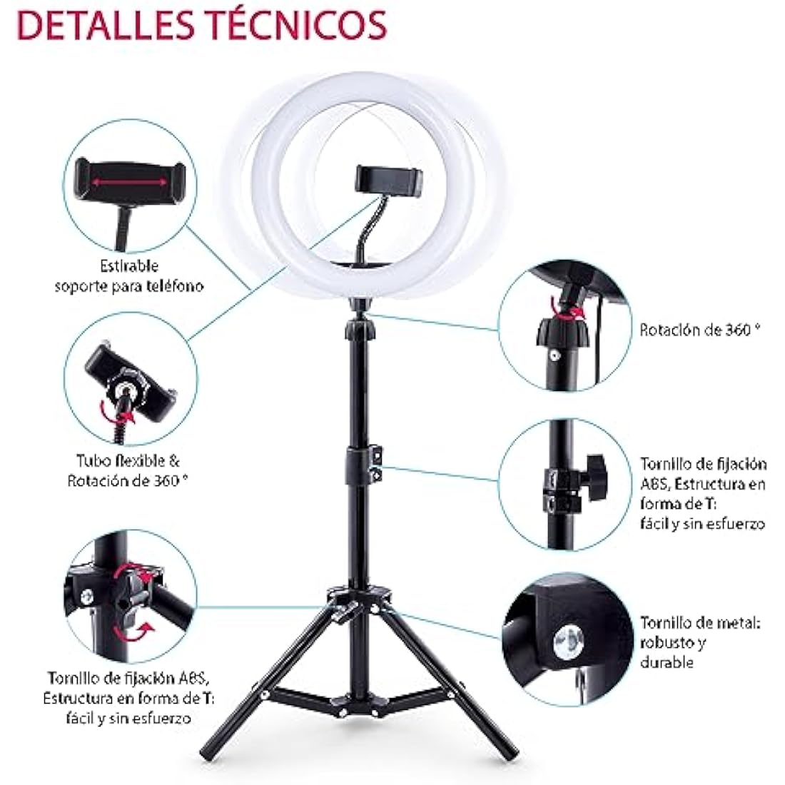 Canal Toys - Video Studio Creator Kit - Become an Influencer - Accessories with Green Background, Tripod and Ring of Light - From 8 years old - INF 001 - Cranberry
