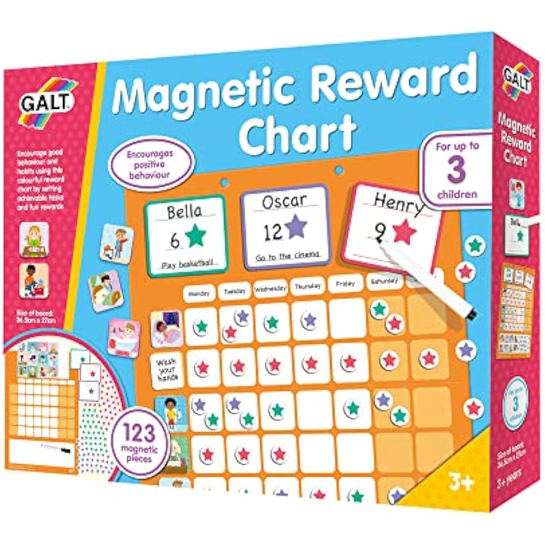 Galt 1105605 Toys Reward Chart, Encourage Good Behaviour And Habits, Ages 3 Years Plus, Multicolored