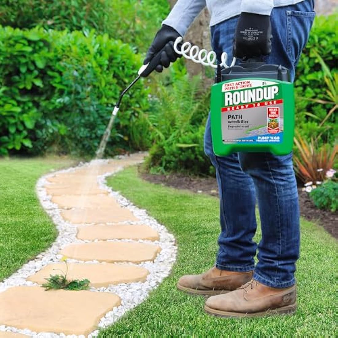 Roundup Path Weedkiller 5 Litre Pump 'N Go, Ready to Use