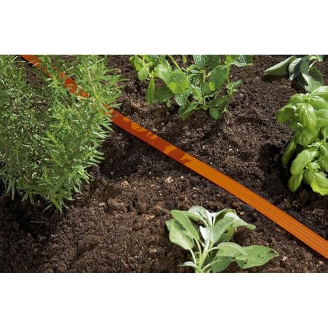 Gardena Hose Sprinkler: Sprayer for Narrow beds and Zones, Plant-Friendly fine Spray Mist, Suitable for Many Gardena Connections, Length Adjustment Possible, 15m, Orange (996-20)