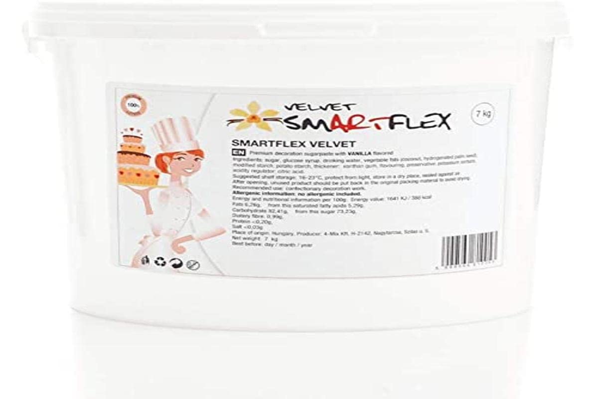SmartFlex Fondant Velvet Vanilla 7kg, SMF015