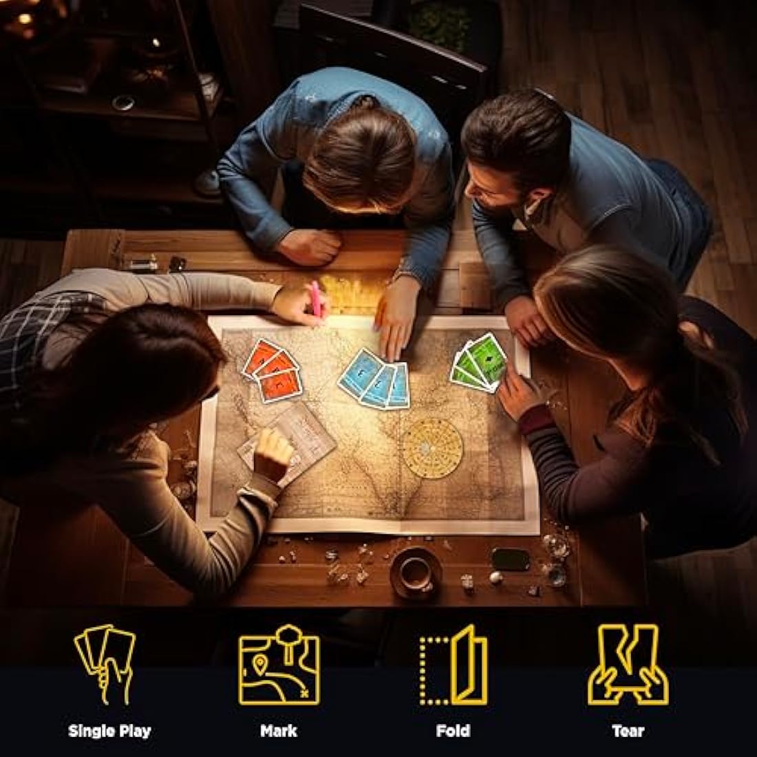 Thames & Kosmos - EXIT: The Pharaoh's Tomb - Level: 4/5 - Unique Escape Room Game - 1-4 Players - Puzzle Solving Strategy Board Games for Adults & Kids, Ages 12+ - 692698