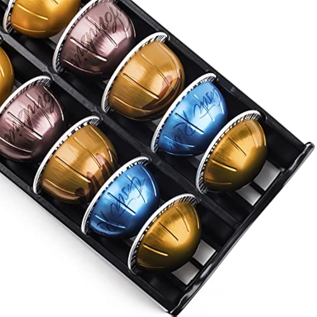 Bagoo Coffee Pods Holder for Nespresso Vertuoline Drawer Multi Tier for Vertuo Capsules Storage (3 Tier)