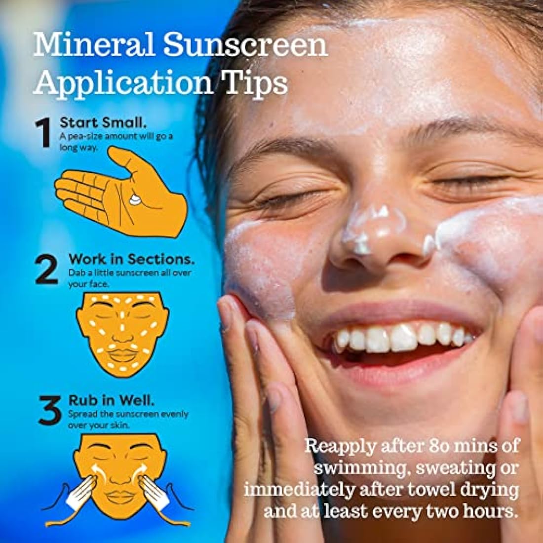 SPF 45 Every Day Kids Mineral Sunscreen | 75 ml Biodegradable, Paraben Free & Reef Safe Sunscreen for Face & Body for Kids | Non-Greasy, Lightweight & Sheer Mineral Protection Against UVA & UVB