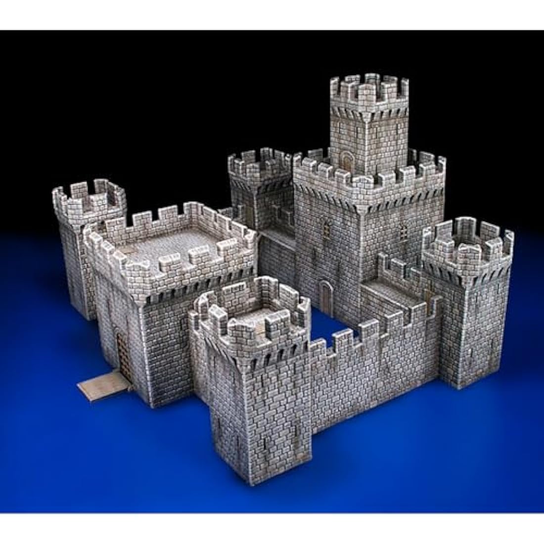 Miniart 1:72 Scale Medieval Castle Plastic Model Kit, Gray