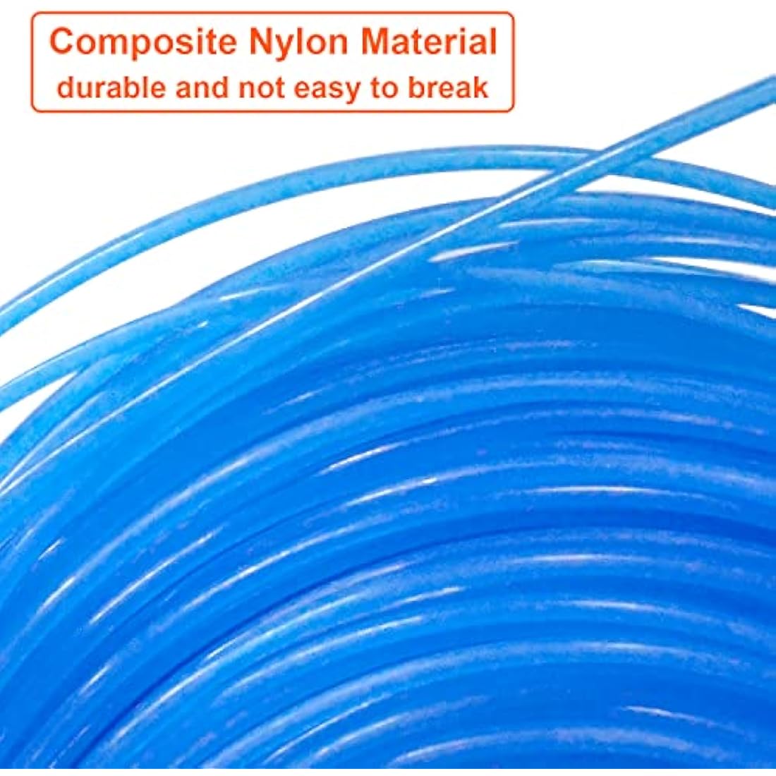Zeqeey Grass Strimmer Line Diameter 1.6mm Length 100m Nylon Round Rope Grass Weed Trimmer String Line for Park Garden Yard Field Lawn, Blue