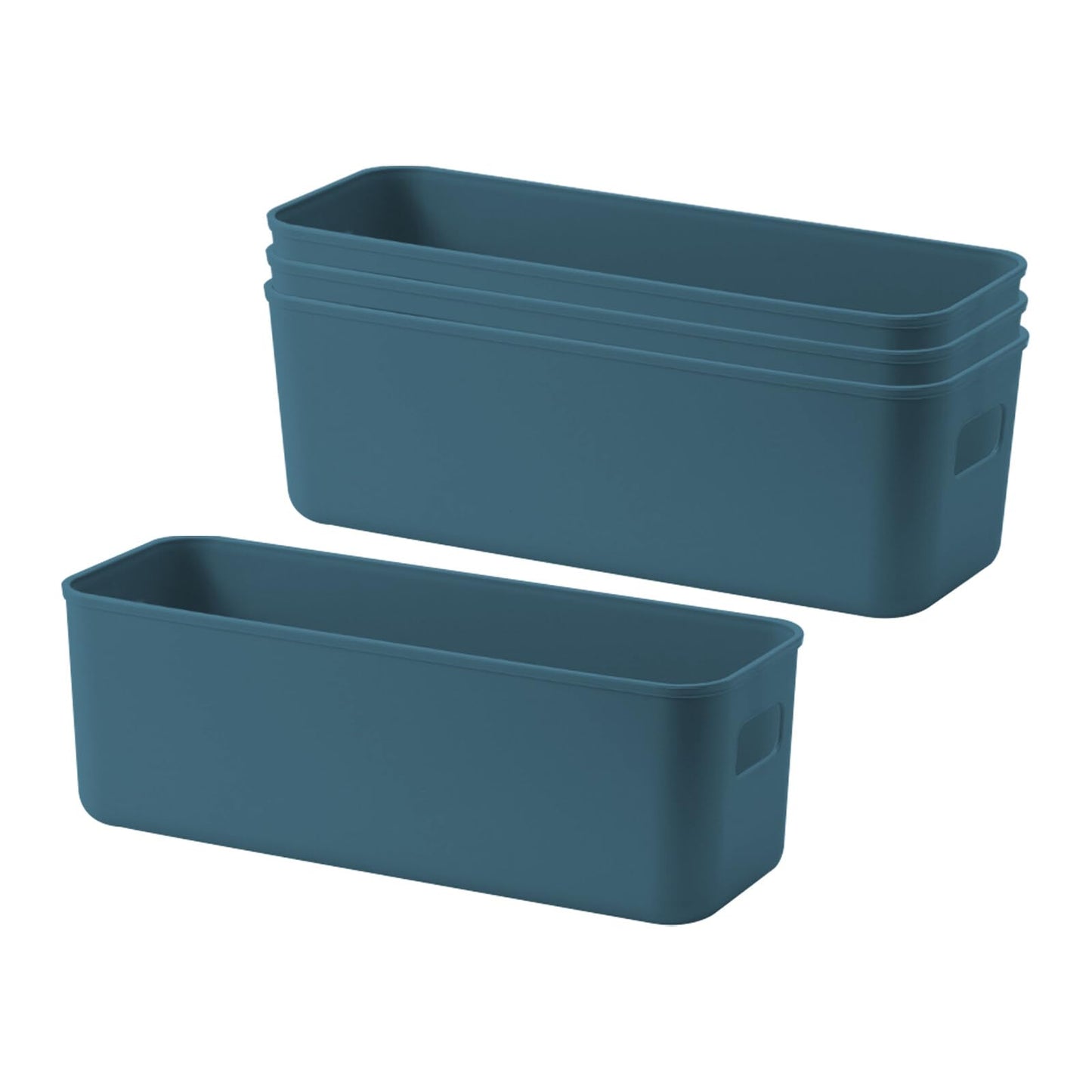 GmeDhc 4 Pack Thickened Plastic Storage Box, Storage Basket