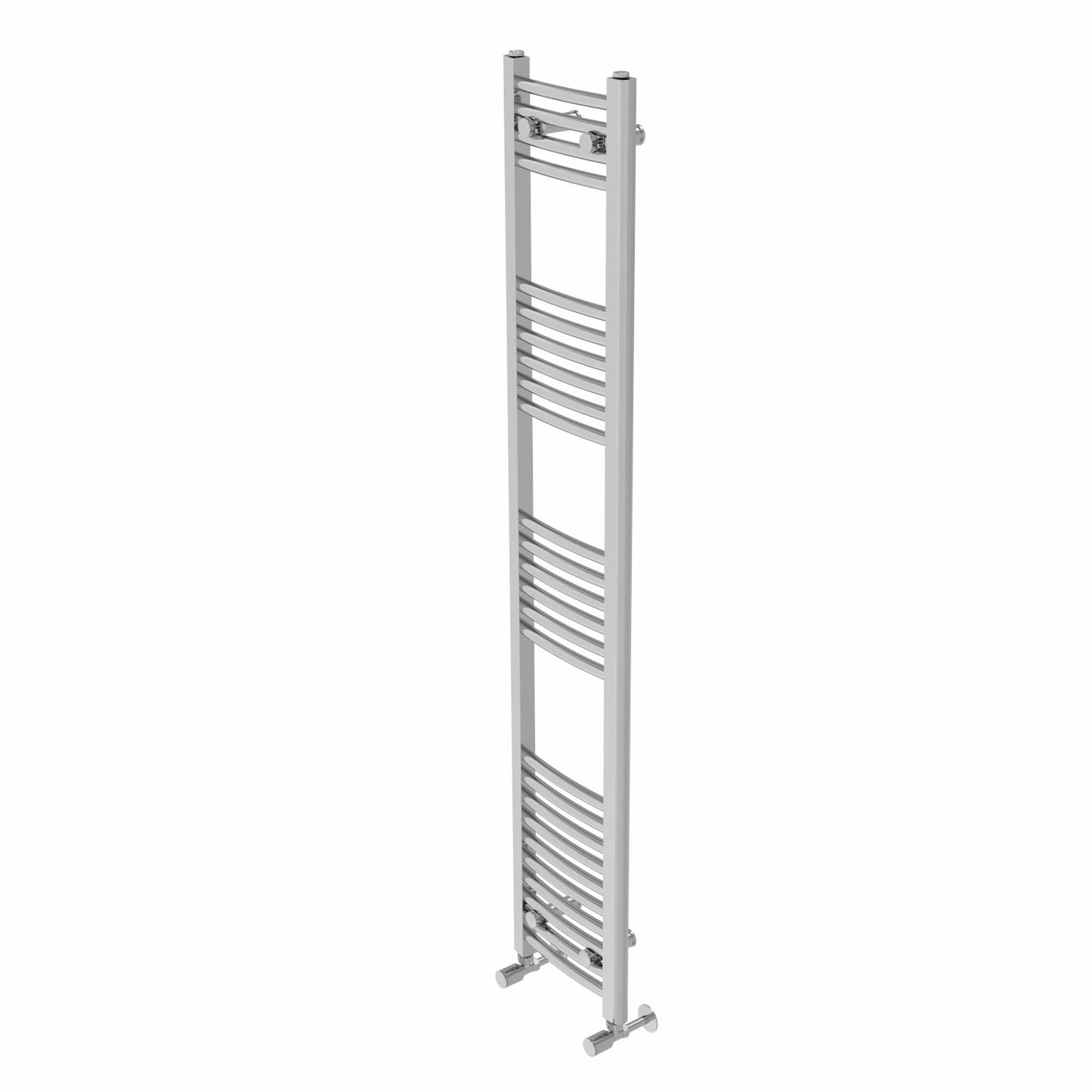 Warmehaus Curved Heated Towel Rail Radiator Ladder Chrome 1600x300mm