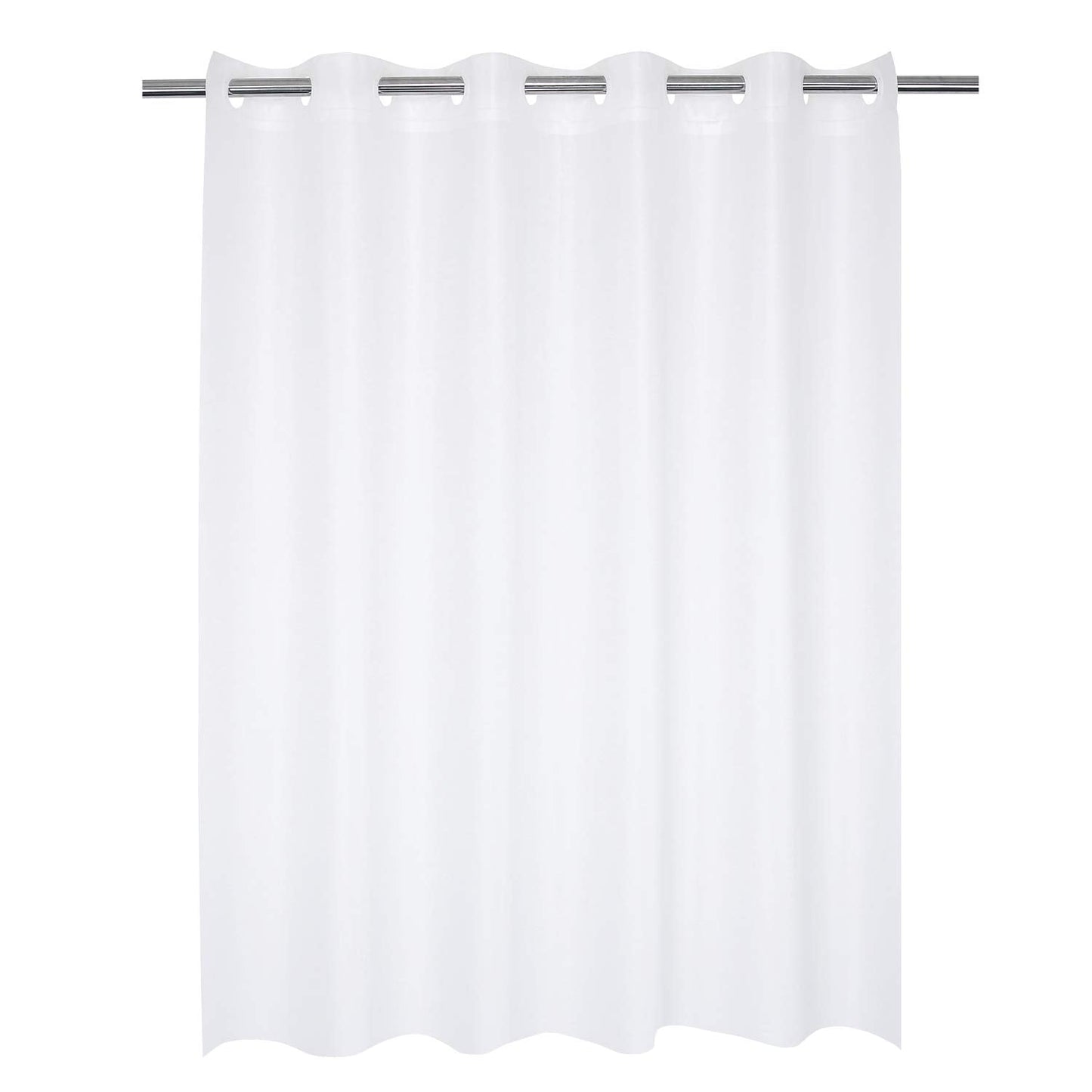 River Dream Hotel Grade No Hooks Needed Waterproof Shower Curtain or Liner,Frost (PEVA, 71" x 74")