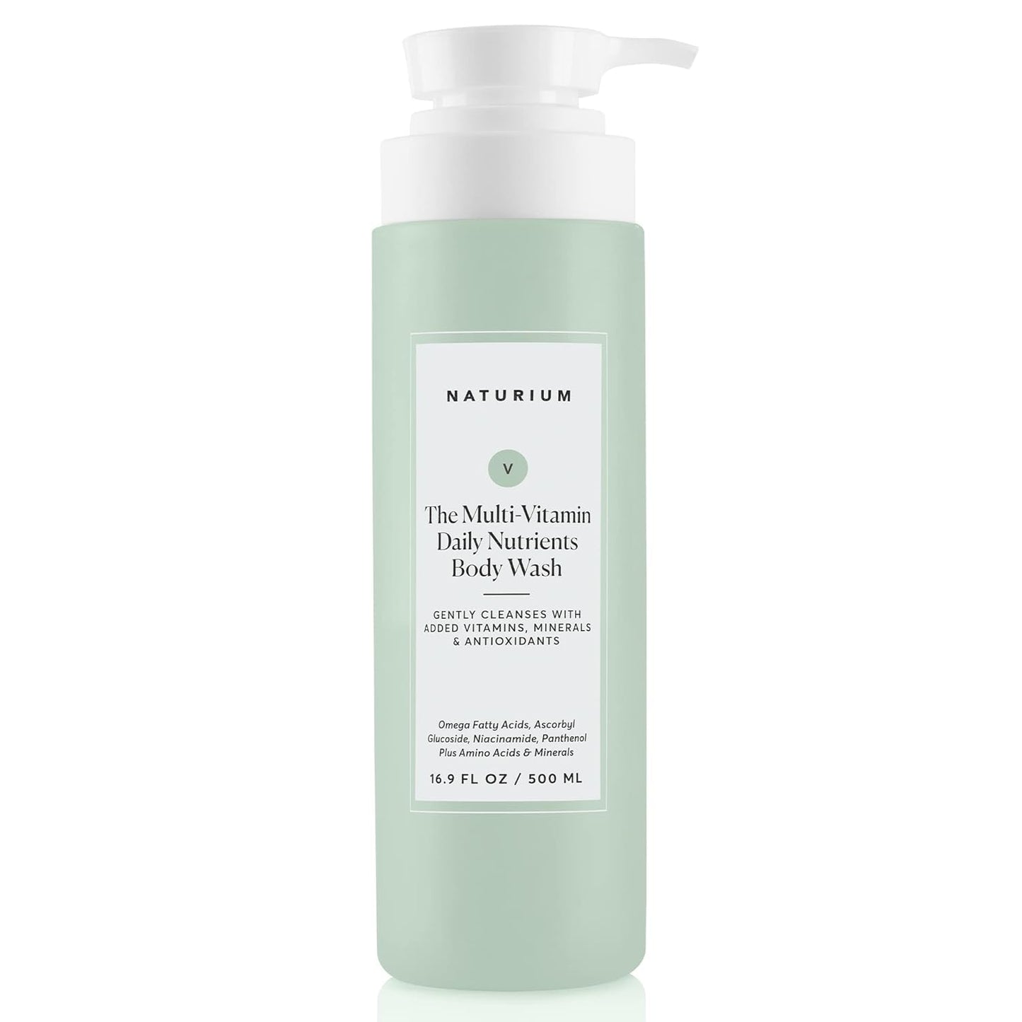 Naturium The Multi-Vitamin Daily Nutrients Body Wash, Hydrating Cleanser | 16.9 FL OZ / 500 ML