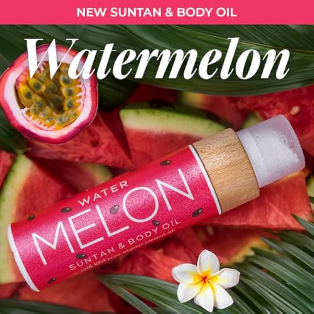 COCOSOLIS WATERMELON tanning accelerator - organic oil with vitamin E & watermelon scent for a quick, intensive tan - enhancer for a deep tan - nourishing tanning bed oi