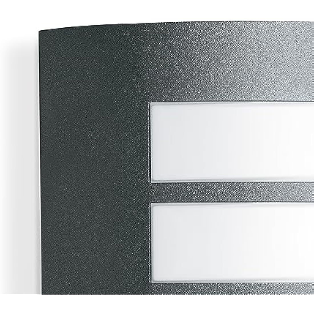 Steinel Outdoor Wall Light L 12 S anthracite, 180° motion detector, 10 m range, aluminium shade, E27 fitting, wall lamp